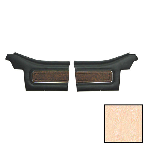1970 Cutlass Supreme Convertible Pre-Assembled Pearl/Black Rear Door Panels