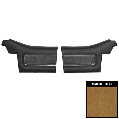 1970 Oldsmobile Cutlass Supreme Convertible Pre-Assembled Gold Rear Door Panels