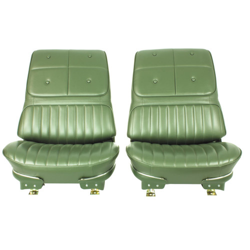 1970 Oldsmobile Cutlass Supreme; Pre-Assembled Frnt Bucket Seats; Dark Met Green
