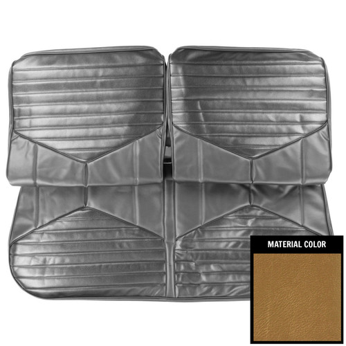 1970 Oldsmobile Cutlass, S; w/o Arm Rest; Front Bench Seat Cover; Gold