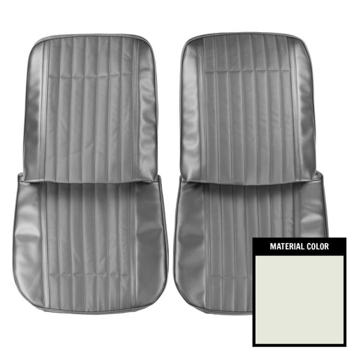1970 Pontiac GTO/LeMans Sport White Front Bucket Seat Covers