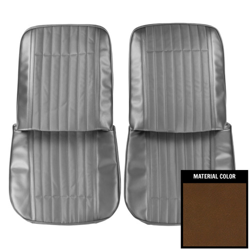 1970 Pontiac GTO/LeMans Sport Dark Saddle Front Bucket Seat Covers