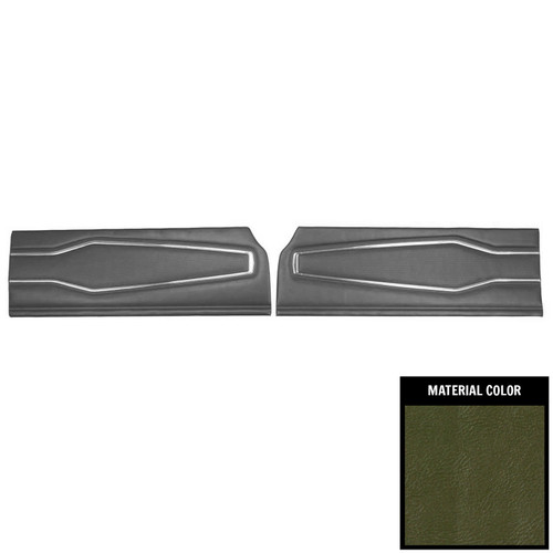 1970 Dodge Charger; 500, R/T; Front Door Panels; White