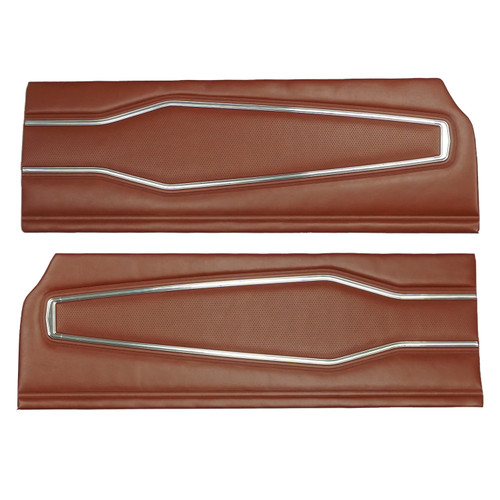 1970 Dodge Charger; 500, R/T; Front Door Panels; Burnt Orange