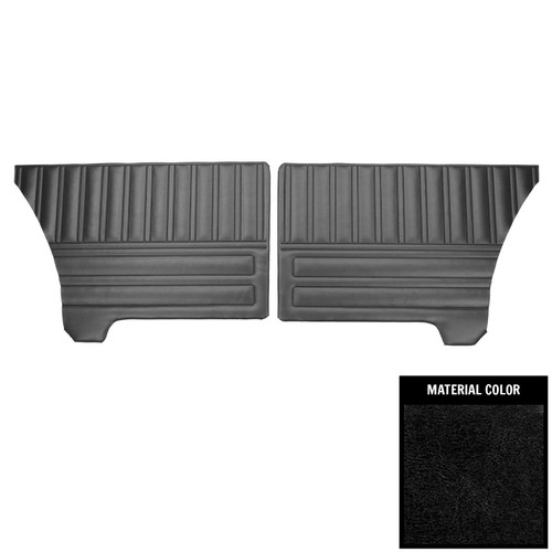 1970 Plymouth Duster; Hardtop; Standard Rear Side Panels; Black