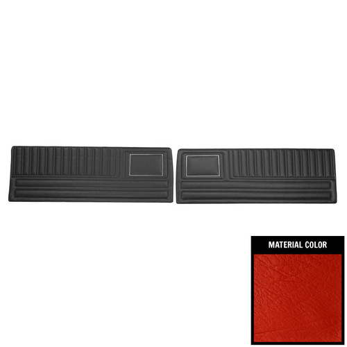 1970 Plymouth Duster; Standard Front Door Panels; Red (70KDDC711)