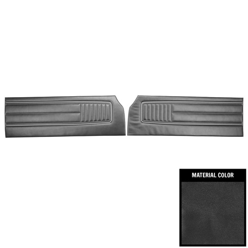 1970 Road Runner, Superbird, Satellite Sport, GTX; Front Door Panels; Charcoal