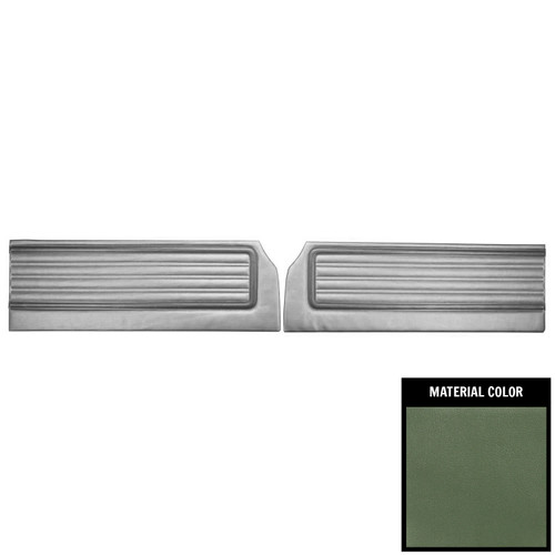 1970 Road Runner, Superbird, Satellite; Cust Décor Front Door Panels; 2-Tn Green