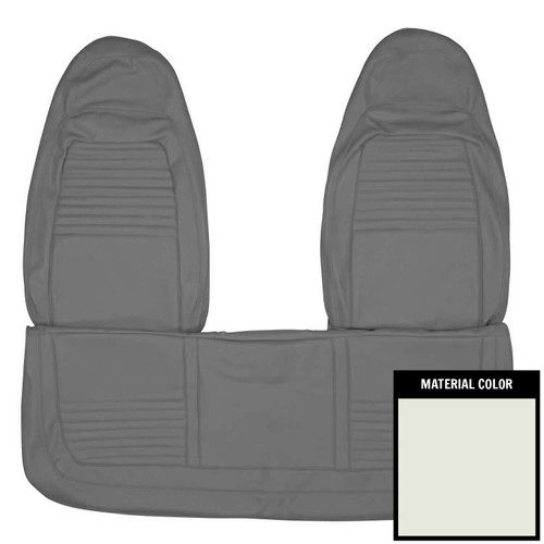 1970 Plymouth Barracuda, Cuda; w/ Armrest; Front Bench Seat Cover; White