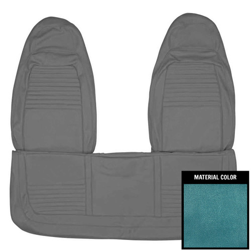 1970 Plymouth Barracuda, Cuda; w/ Armrest; Front Bench Seat Cover; Bright Blue