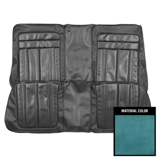 1970 Plymouth Barracuda; Gran Coupe; Hardtop; Rear Bench Seat Cover; Bright Blue
