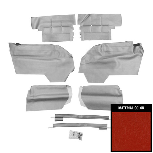 1962 Impala; Std/SS; 2 Door Convertible; Rear Side Panels; Red