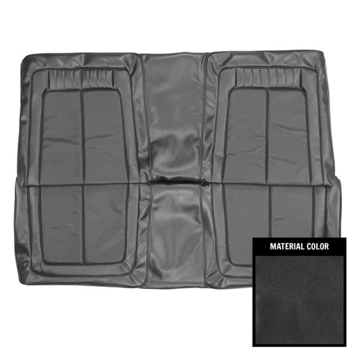 1970 Mopar B-Body; Hardtop; Rear Bench Seat Cover; Charcoal/Black