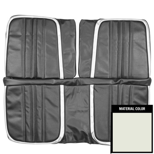 1970 Mopar B-Body; w/o Arm Rest; Custom Decor Front Bench Seat Cover; White