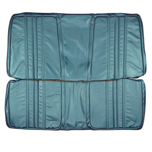 1970 Mopar B-Body; Hardtop; Custom Decor Rear Bench Seat Cover; Dk Metallic Blue