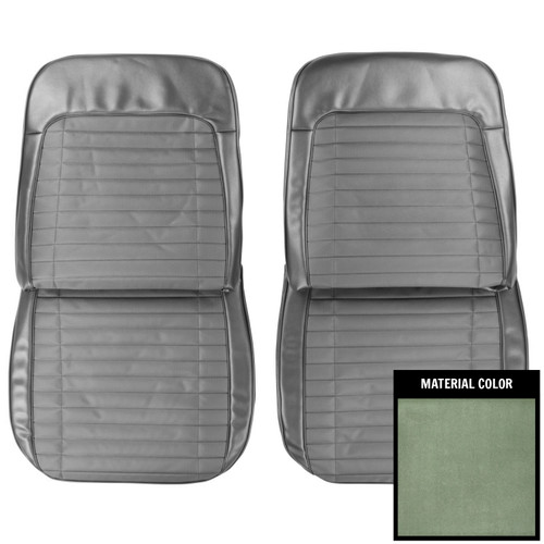 1970 Pontiac Grand Prix Dark Metallic Green Front Bucket Seat Covers