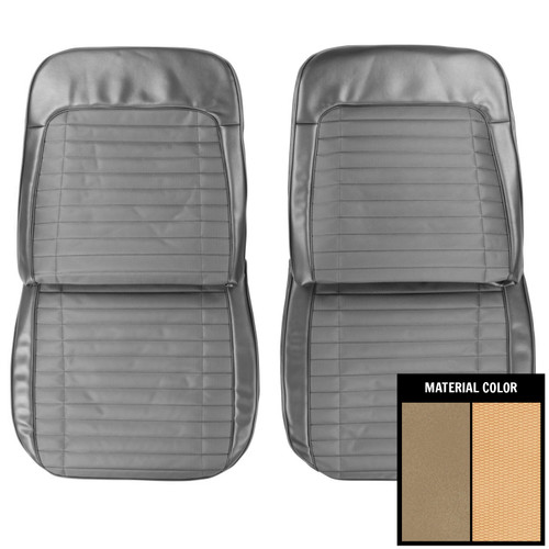 1970 Pontiac Grand Prix Sandalwood Front Bucket Seat Covers