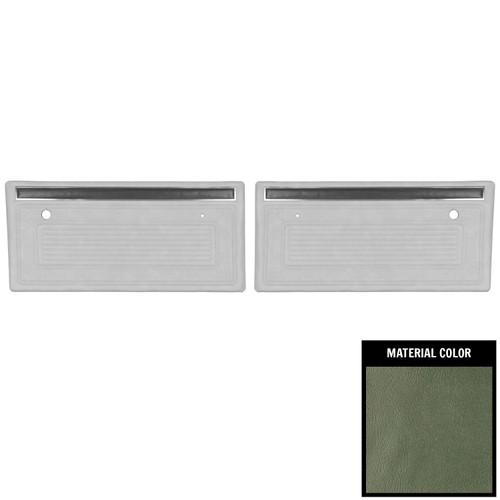 1970-1971 Chevrolet Truck Pre Assembled Aqua Front Door Panels