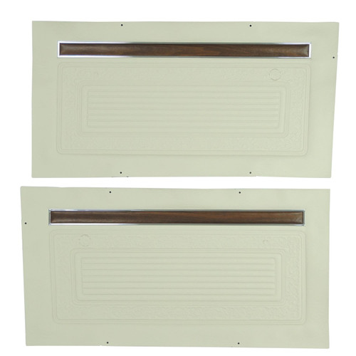 1970-1971 Chevrolet Truck Unassembled Off White Front Door Panels