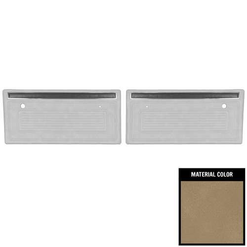 1970-1971 Chevrolet Truck Pre Assembled Sandalwood Front Door Panels