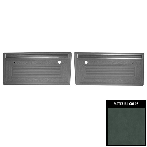 1970-1971 Chevrolet Truck Pre Assembled Gray Front Door Panels