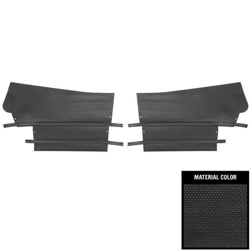 1970 Buick Skylark 350/Custom/GS/GS455 Convertible Deluxe Black Rear Door Panels