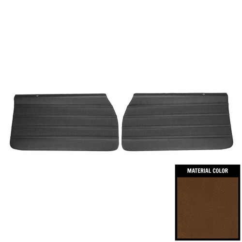 1970 Skylark/350/Custom/GS/GS 455 Pre-Assembled Dark Saddle Front Door Panels
