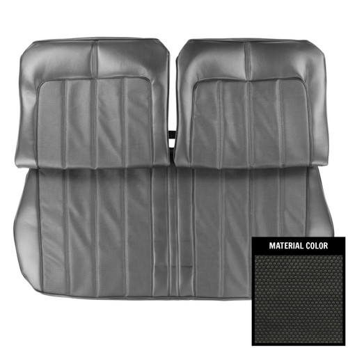 1970 Buick Skylark Black Front Bench Seat W/O Arm Rest Seat Cover