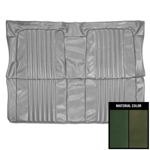 1972 Chevrolet Chevelle Convertible  Dark Green Front Bench Seat Cover