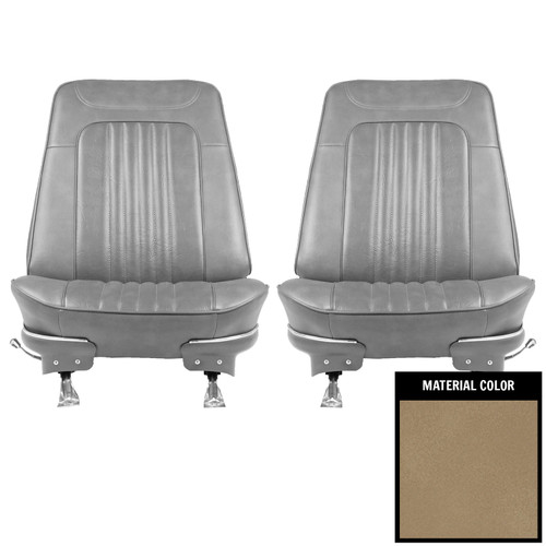 1971-1972 Chevrolet Chevelle Sandalwood Front Bucket Seat Covers