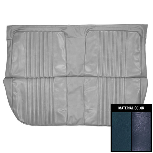 1971-72 Chevrolet Chevelle 4-Door Wagon 3rd Row Blue Rear Bench Seat Cover