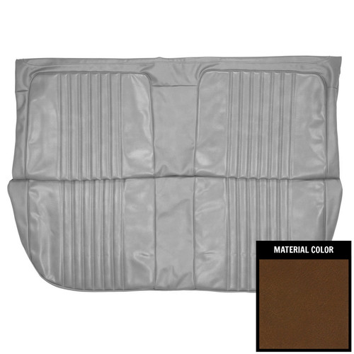 1971-72 Chevrolet Chevelle/Malibu 4-Door Wagon Dark Saddle Rear Bench Seat Cover