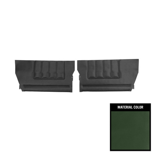 1971-1972 Chevrolet Impala Convertible Dark Green Rear Door Panels
