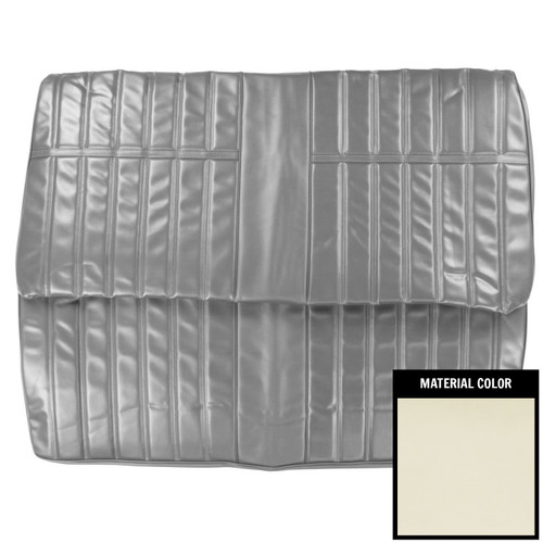 1971-1972 Chevrolet Impala Hardtop White Rear Bench Seat Cover