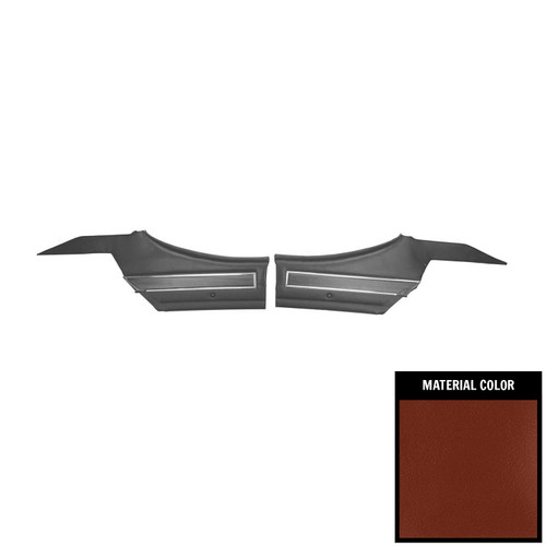 1971 Oldsmobile Cutlass S; Hardtop; Pre-Assembled Rear Side Panels; Sienna Brown