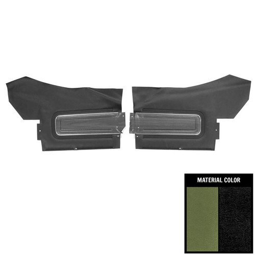 1971 Oldsmobile Cutlass Supreme Convertible Jade Green Rear Door Panels