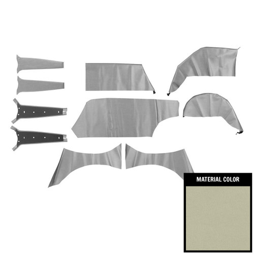 1962-64 Impala, Bel Air; 4 Door Wagon; Cargo Cover Set; Fawn