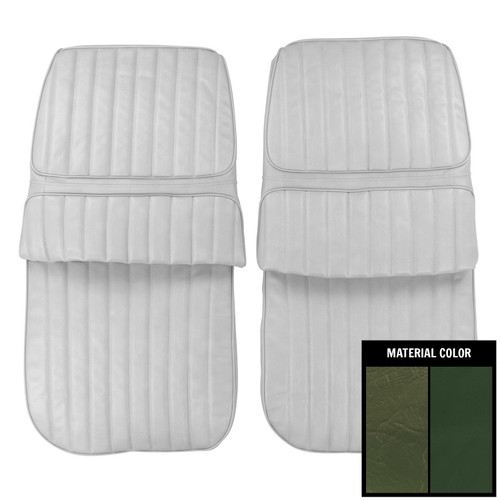 1971-1972 Oldsmobile Cutlass Supreme Sedan Dark Green Front Bucket Seat Covers