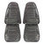 1971-75 Pontiac Firebird Standard Black Front Bucket Seat Covers
