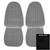 1971-77 Camaro; Custom Cloth Front Bucket Seat Covers; Black