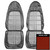 1971 Duster, 340; Dart Demon, Demon 340; Front Bucket Seat Covers; Burnt Orange