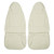 1971 Dodge Challenger; Deluxe Front Bucket Seat Covers; White