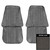 1971-1972 Chevrolet Truck Gray Front Bucket Seat Covers