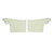 1971-72 Skylark/350/Custom/GS Convertible Pre-Assembled White Rear Door Panels