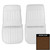 1971-1972 Buick Skylark/GS Custom Dark Saddle Front Bucket Seat Covers