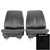 1972 Pontiac GTO/LeMans Sport Black Pre-Assembled Front Bucket Seats