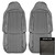 1973 Mopar E-Body; Front Bucket Seat Covers; Black