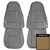 1974 Chevrolet Camaro Standard Light Saddle Front Bucket Seat Covers