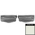 1975-1979 Chevrolet Nova White Bench Seat Head Rest Covers