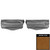 1975-1979 Chevrolet Nova Camel Bench Seat Head Rest Covers